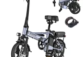 AOVOPRO EB60P Electric Bike 500W 48V 15.6Ah, 14′ Mini Ebike for City Commuter, Folding Electric Bicycle for Adult with Two Seats UL2849 at walmart.com near me