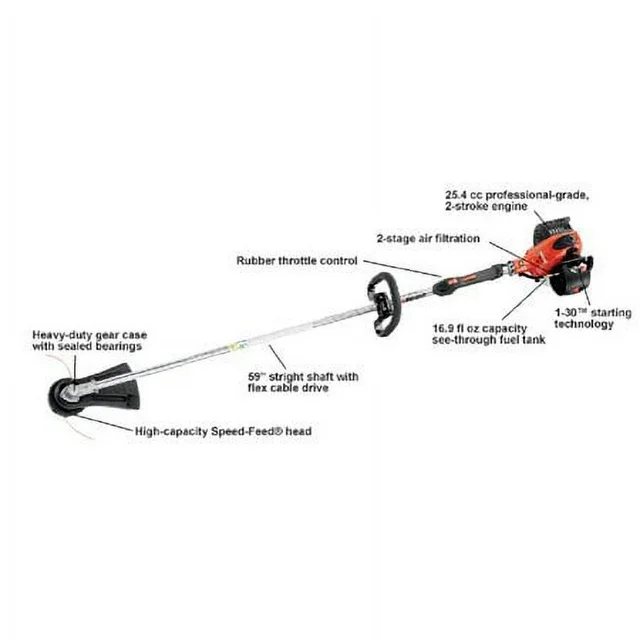 ECHO SRM-266 String Trimmer,Gas Fuel,17″ Cutting W at walmart.com near me
