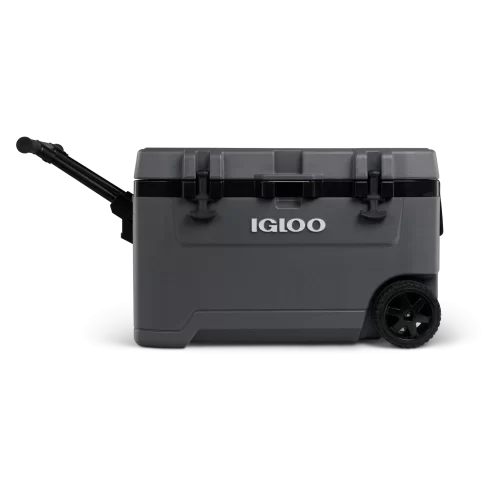 Igloo 72 QT Overland Ice Chest Cooler with Wheels, Gray,