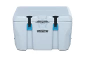 Tailgating at the game Lifetime New 55 Qt. Capacity High Performance Polyethylene Cooler, Light Gray (90949) at walmart.com near me