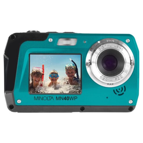 Minolta MN40WP-BL 48.0-Megapixel Waterproof Digital Camera (Blue)