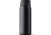 Owala FreeSip Water Bottle Stainless Steel, 32 Oz., Very Dark Black