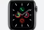 Pre-Owned Apple Watch 44MM Series 5 GPS + CELL Space Gray Black Sport Band