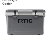 RTIC 32 QT Ultra-Light Hard-Sided Ice Chest Cooler, Dark Grey and Cool Grey, Fits 48 Cans