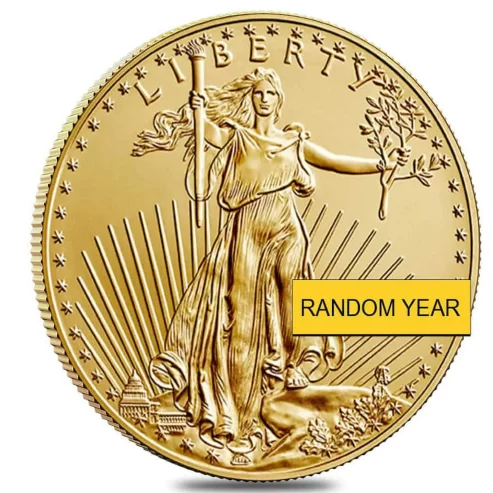 1 oz Gold American Eagle $50 Coin BU (Random Year) Near me