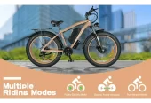 2000W Dual Motors Ebike 48V 20Ah Removable Battery 30MPH Electric Bike 26″*4.0 Fat Tire 21-Speed Hydraulic Disc Brake Electric Bike Lockbale Suspension Near me