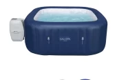 Bestway SaluSpa Hawaii AirJet 2 to 6 Person Square Inflatable Hot Tub, Blue Near Me