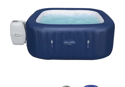 Bestway-SaluSpa-Hawaii-AirJet-2-to-6-Person-Square-Inflatable-Hot-Tub-Blue-cipads-freeads