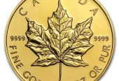 Canada 1 oz Gold Maple Leaf .9999 Fine (Random Year)