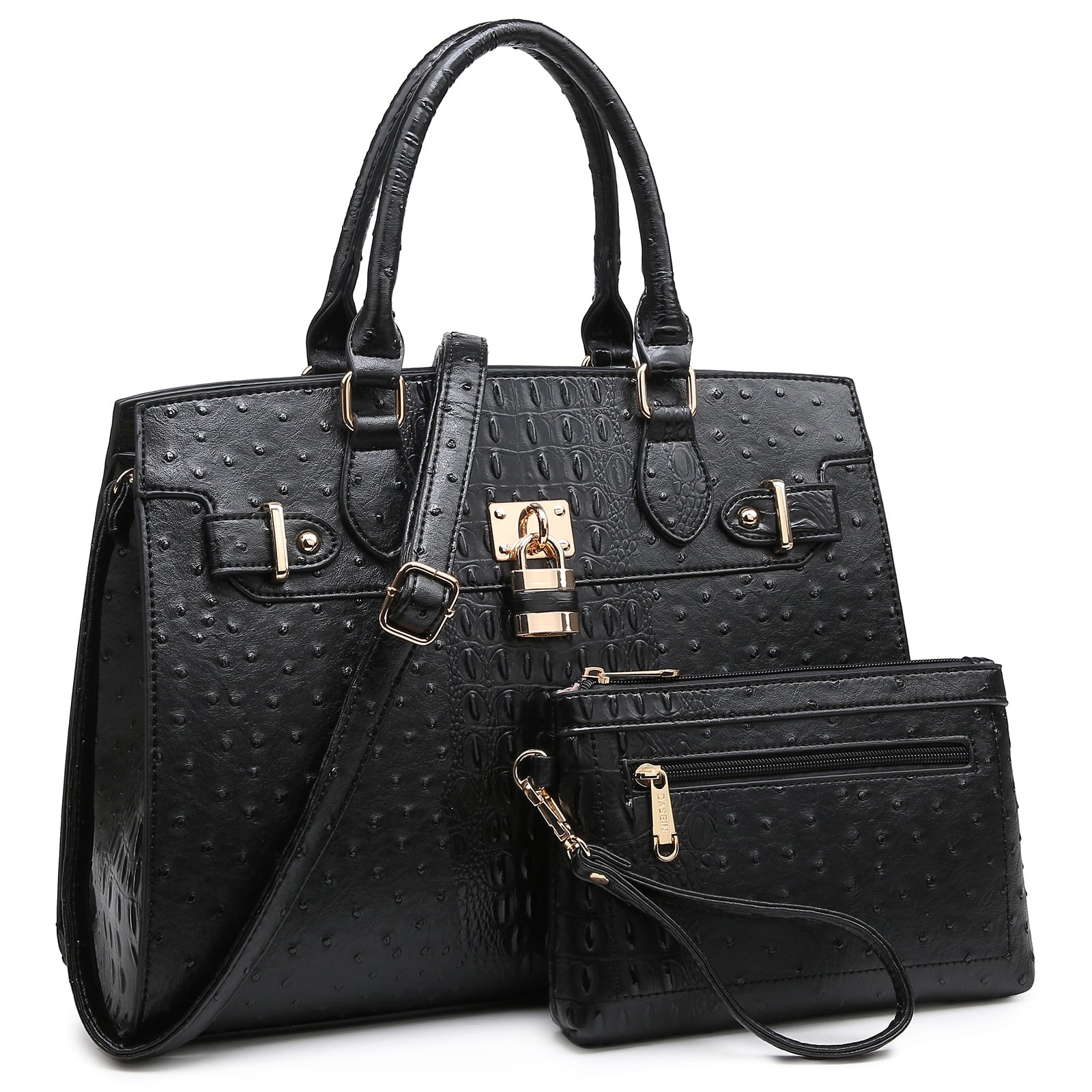 Dasein Women Handbags and Purses Ladies Shoulder Bag Top Handle Satchel Tote Work Bag with Matching Clutch Near Me