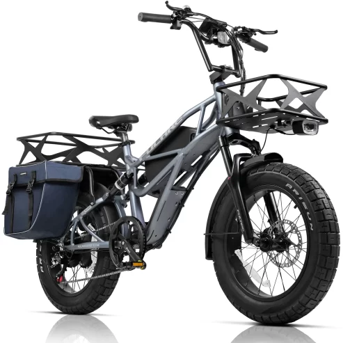 Fucare Scorpio 750w (1200w Peak) Electric Bike for Adults 33MPH 80 Miles 48V 20Ah LG Battery EBike, Full Suspension 20″×4.0″ All-Terrain Fat Tire Electric Bicycles, Dual Hydraulic Brake near me