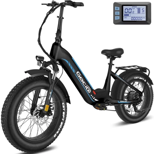 Gocio Electric Bike For Adults, Peak 1025W Mountain E Bike, 48V 13AH Removable Lithium-Ion Battery Ebikes, 20″x4.0″ Fat Tire Electric Bicycles, 3H Fast Charge, Up to 60 Miles Man Woman UL2849 Near Me