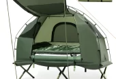 Goplus 1-Person Waterproof Camping Tent Cot with Air Mattress, Pillow, Sleeping Bag Near Me