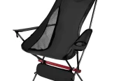 VECUKTY Ultralight High Back Camping Chair, Lightweight Folding Chairs with Headrest, Portable Compact for Outdoor Camp, Hiking, Picnic, Backpacking,Black Near Me