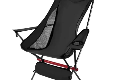 VECUKTY-Ultralight-High-Back-Camping-Chair-Lightweight-Folding-Chairs-with-Headrest-Portable-Compact-for-Outdoor-Camp-Hiking-Picnic-BackpackingBlack-cipads-freesds