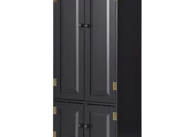 Costway-Accent-Storage-Cabinet-Adjustable-Shelves-Antique-2-Door-Floor-Cabinet-Black-cipads-freeads