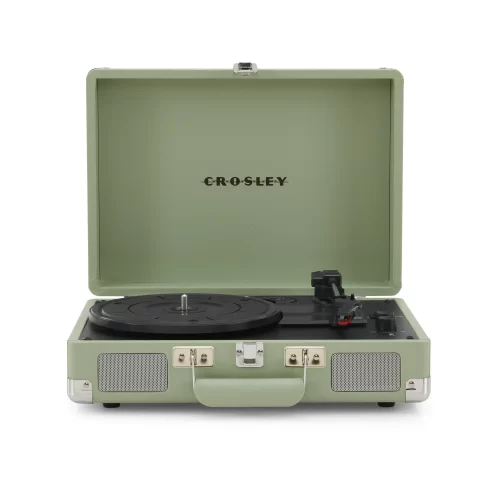 Crosley Cruiser Premier Vinyl Record Player with Speakers and Wireless Bluetooth – Mint | Audio Turntables At walmart.com