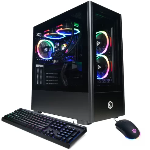 CyberPowerPC Gamer Supreme Gaming Desktop AMD Ryzen 7-7700 Radeon RX 7900 GRE 16GB – 32GB DDR5 2TB NVMe SSD Black (2024)