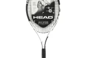 HEAD Geo Speed Adult Tennis Racquet, Pre-Strung, Black/White, 10.4 oz. Weight, 105 Sq. in. Racquet Head Size