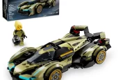 LEGO Speed Champions Lamborghini Lambo V12 Vision GT Super Car, Formula 1 Vehicle Toy, Driving Playset, Buildable Model Set for Kids, Lamborghini Car, Gift for Kids and Gaming Fans, F1 Toy Car, 76923