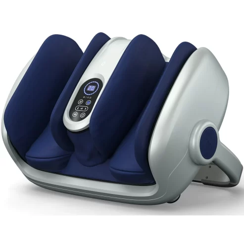 Miko Shiatsu Foot Massager Machine Deep Tissue Massage Improves Circulation, Blood Flow with Deep Kneading, Heat Therapy – Plantar Fasciitis, Neuropathy, Diabetics Fits Up to Size 15