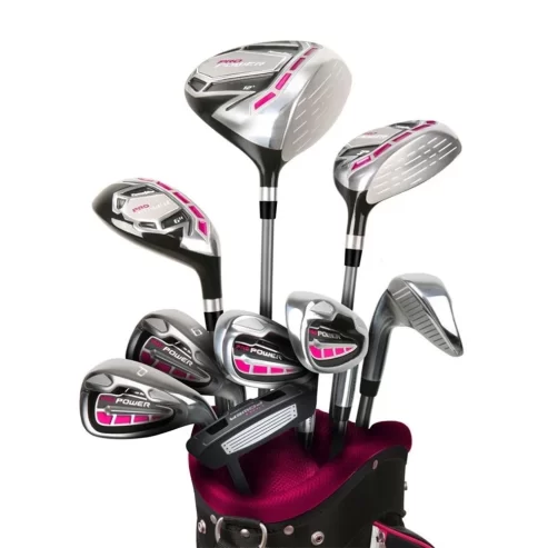 NEW Lady PowerBilt Pro Power Complete Golf Set 2020 Magenta Graphite +1