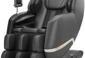 Real Relax Full Body Zero Gravity Shiatsu Recliner Electric Massage Chair, Black