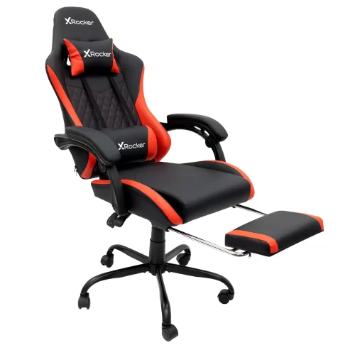 X Rocker Apex PC Gaming Chair with Massage Function and Footrest, Red Near Me