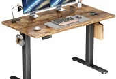 edx Electric Standing Desk, Height Adjustable Desk, 48 x 24 Inches Ergonomic Stand up Desk with Memory Preset and T-Shaped Metal Bracket for Home Office Near Me