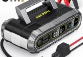 AVAPOW Jump Starter with Air Compressor, 4000A Battery Jump Starter (for All Gas or Up to 10L Diesel), 150PSI Digital Tire Inflator with Emergency Light,