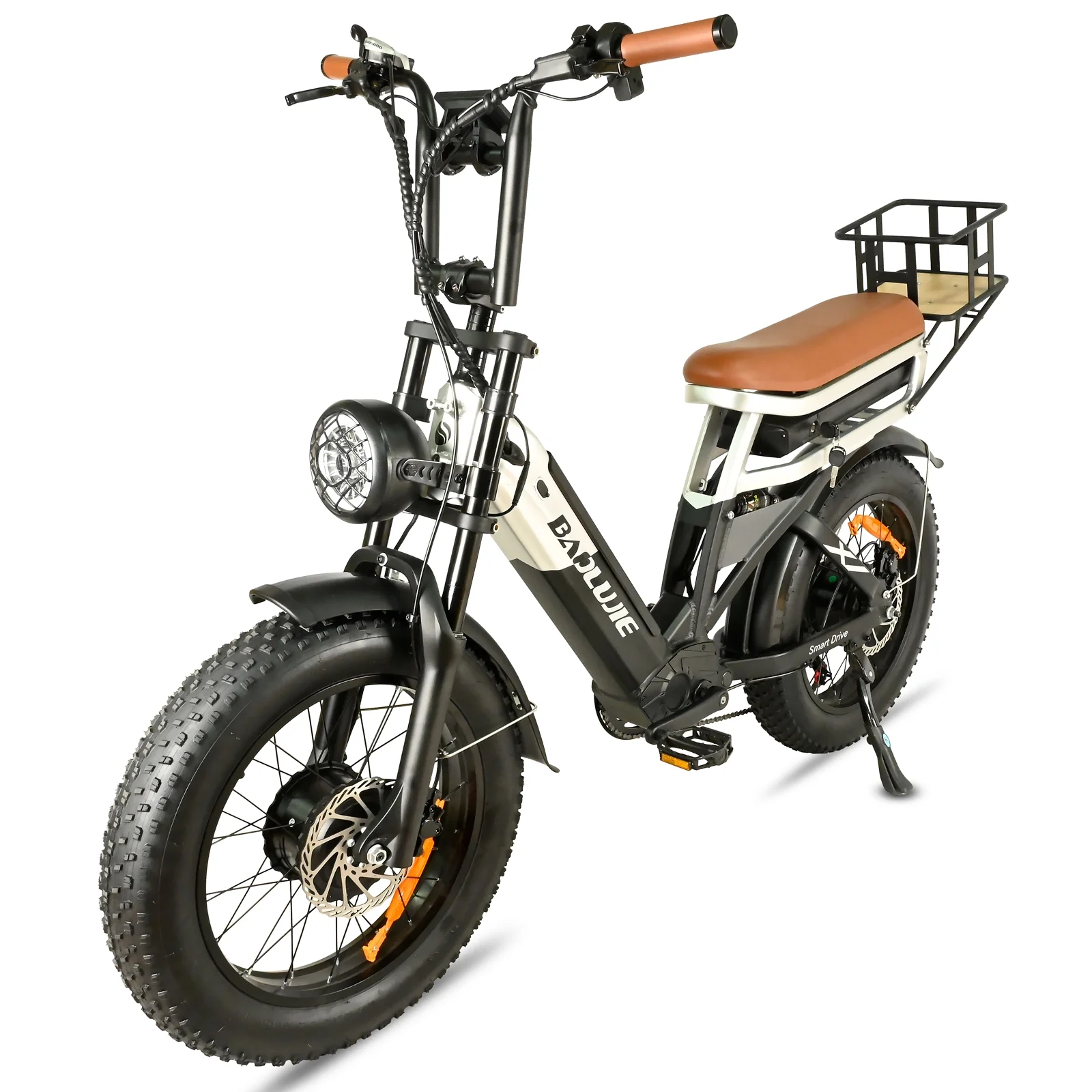BAOLUJIE DP-2033, Dual Motor 2000W/1500W Electric Bike for Adults, 48V 30Ah Dual Battery, Step-Over/Step-Thru Frame Ebikes, 20 Inch Fat Tire for Cargo, Delivery, and Adventure