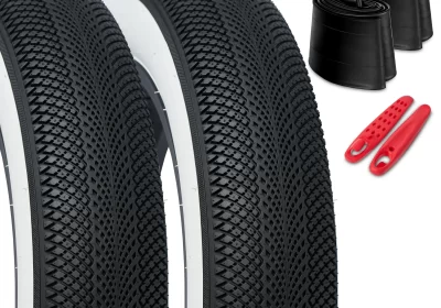 Happy-Ebikes-CITYSCAPE-Fat-Tire-Set-All-Terrain-20-Inch-Bike-Tires-for-E-bike-MTB-Motorcycle-Tires-Mountain-Bike-Tires-Whitewall-20-x-4-2-Pack-cipads-freeads