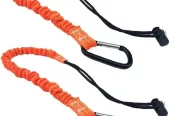 Tool Lanyard with Carabiner and Adjustable Buckle End, Fall Protection and Heavy Duty Climbing Rope for Camping, Hiking, Fishing and More