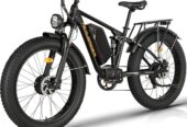 Electric Bike for Adults, Dual Motor AWD 2000W 35MPH Electric Bicycles, Removable Lithium Battery 48V/22.4AH, 21-Speed with Ignition Lock Hydraulic Disc Brake