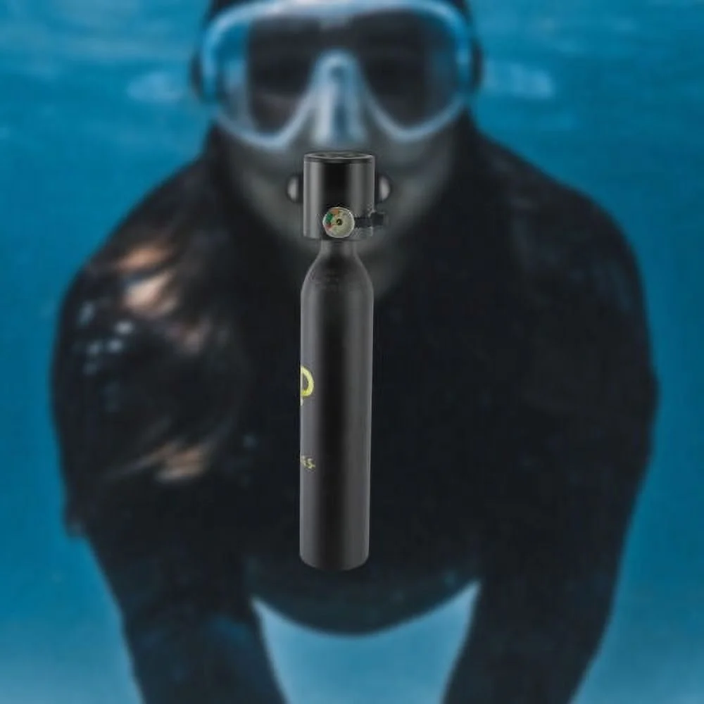 Mini Scuba Tank Dive Diving Equipment, 0.5L Oxygen Tank with Underwater Breath Cylinder, Diving Tank