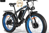 Peak 3000W Dual Motor Ebike 38 MPH,26″ Fat Tire Electric Bike for Adults,48V 23AH Removable Battery,All Terrain Adult Electric Bicycles,85 Mile E Bike Lockable Suspension,Hydraulic Disc Brake