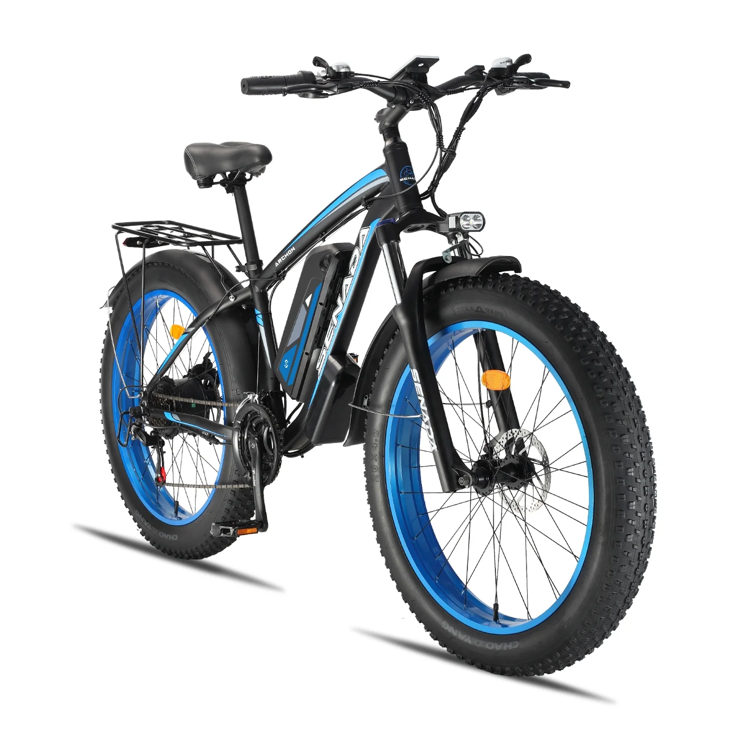 SENADA Electric Bike for Adults 48V 17.5Ah 1000W Snow Beach Ebike, 26″ x 4″ Fat Tire Electric Bikes 30MPH Adult Electric Bicycle Long Range with UL Removable Battery, 21-Speed
