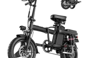 AZHAR 500W Foldable Electric Bike for Adults, 48V 13Ah Removable Battery, 14″ Ebike, Electric Mini Bike, UL 2849