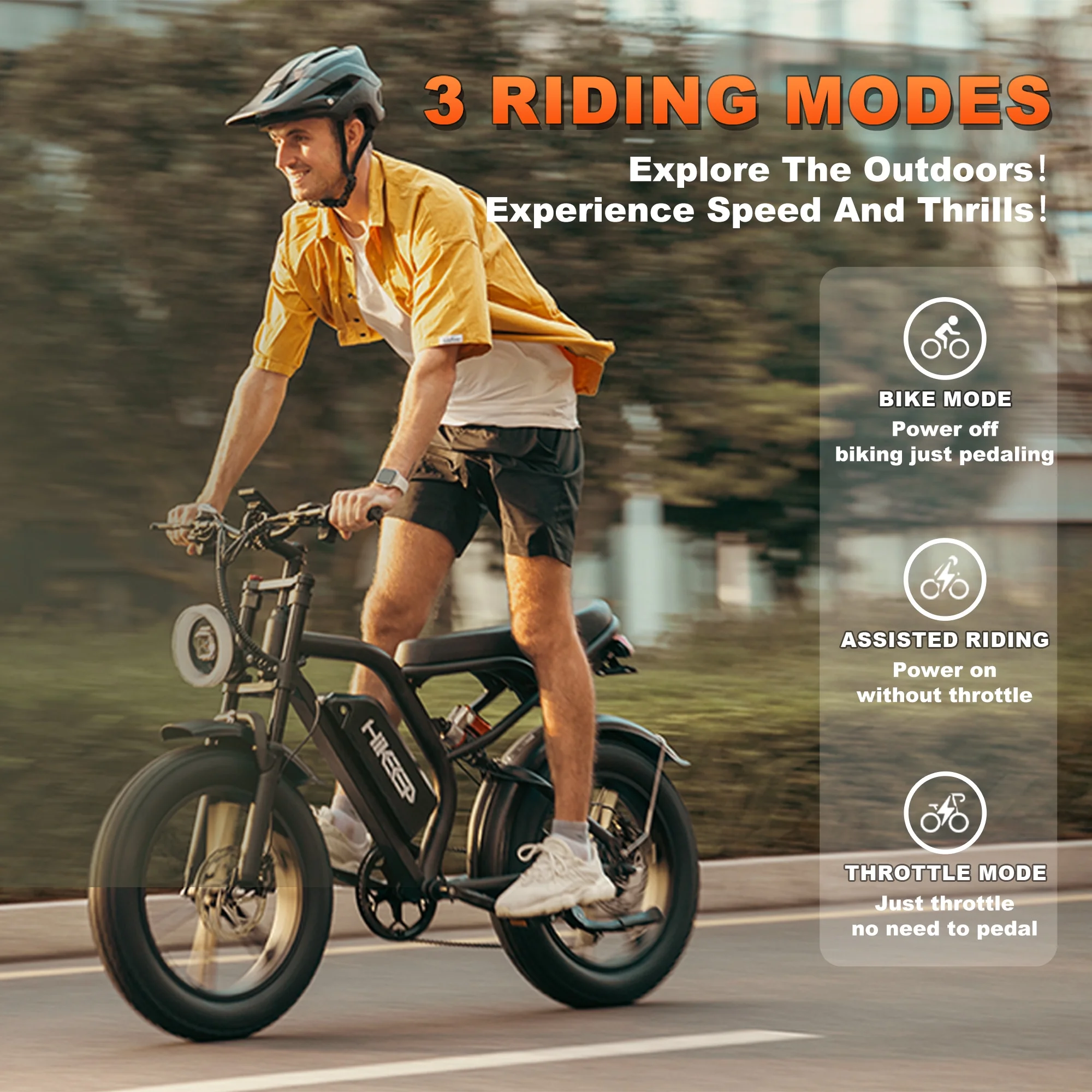 20″ Fat Tire Electric Bike for Adults, 1500W Dirt Ebike, 48V/15Ah Battery, Electric Mountain Bike for Men, UL2849 Near me