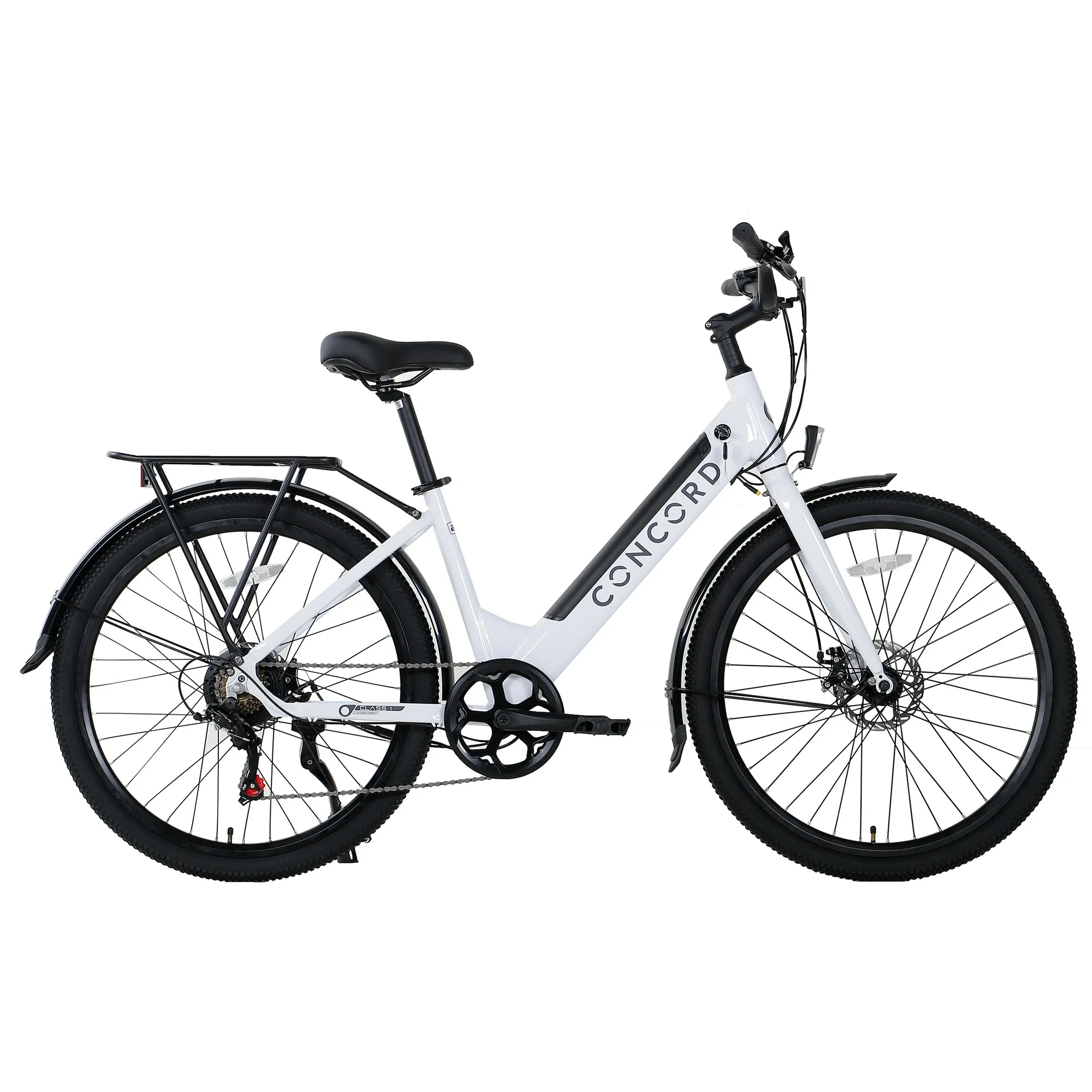 27.5″ Concord Step-Thru Electric Commuter Bike, 36V, White, Fits Riders 5’1″ – 6’1″, Adult, Unisex Near Me