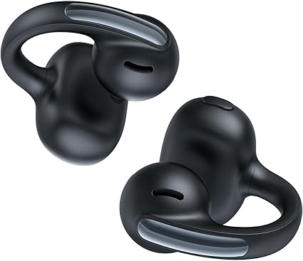 Baseus Bowie MC1 Open Ear Clip-On Earbuds, Adaptive Comfort with Anti-Drop Design, Impactful Sound with Adaptive Bass Boost, Adaptive Noise Cancelling Calls, IP57 Waterproof, 40H Playtime, Lightweight Near Me