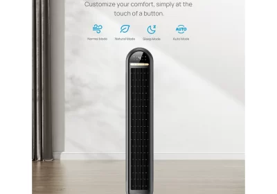 Dreo-Tower-Fans-for-Home-36-Standing-Floor-Fan-with-Remote-90-Oscillating-Fan-24-ft-s-High-Velocity-LED-Display-4-Speeds-cipads-freeads