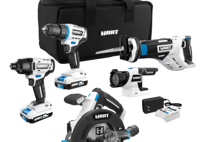 HART-20-Volt-Cordless-5-Tool-Combo-Kit-with-Storage-Bag-2-2.0Ah-Lithium-Ion-Batteries-cipads-freeads