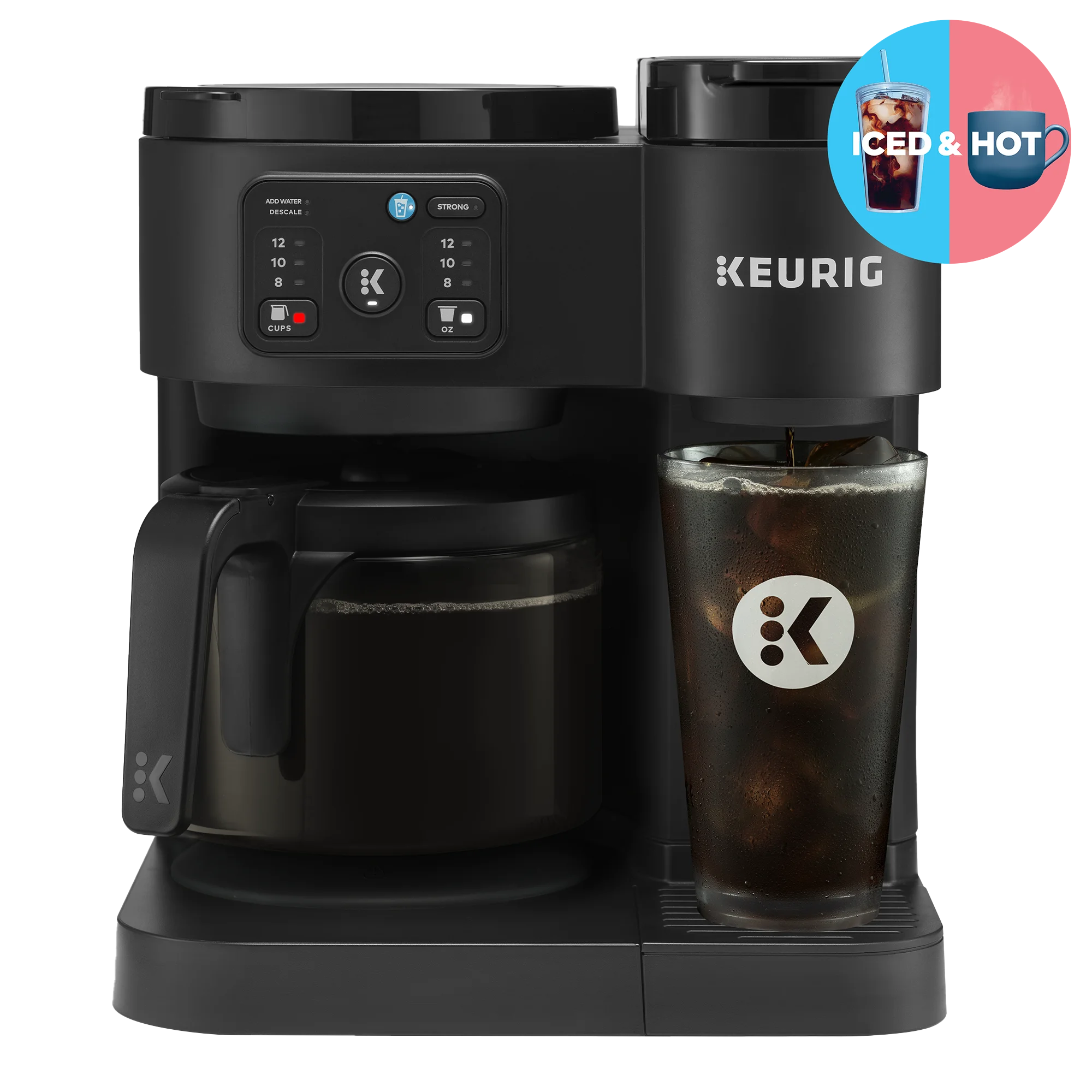 Keurig K-Duo Essentials, Hot & Iced Single-Serve K-Cup Pod Coffee Maker & Carafe, Black Near Me