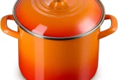 Le Creuset Enamel on Steel Traditional Stockpot, 6 qt., Flame with Stainless Steel Knob, Near Me