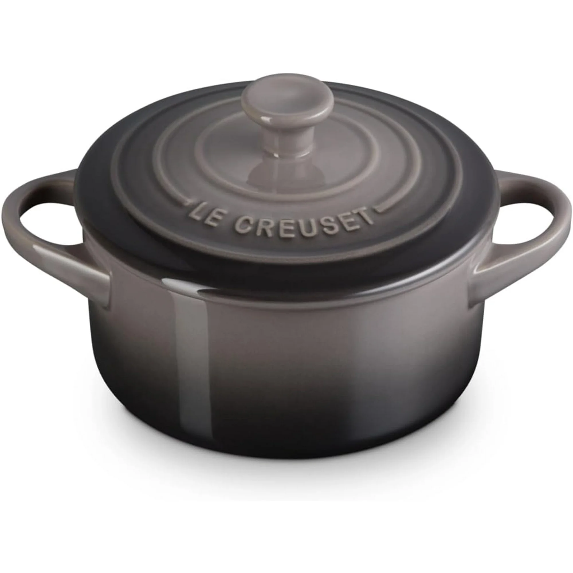 Le Creuset Stoneware Mini Round Cocotte, 24 oz., Oyster