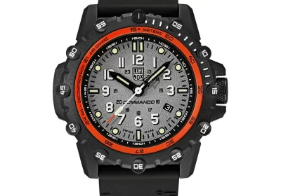 Luminox-Commando-Frogman-3301-Black-Orange-Gray-Dial-42mm-Rubber-Men039s-Watch-cipads-freeads