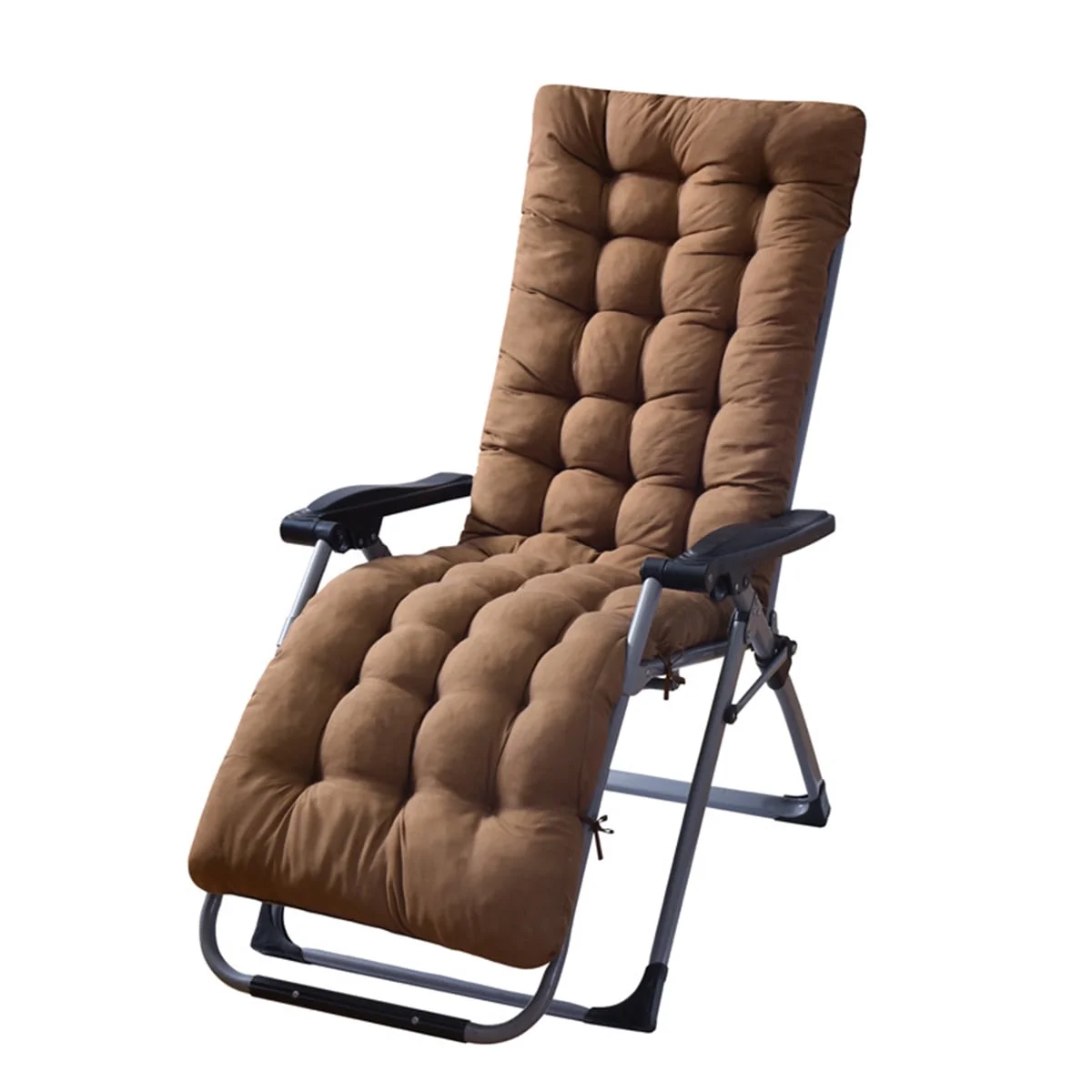 YEERSWAG 67x21x3 inch Non Slip Lounge Chaise Chair Cushion Gravity Chair Cushions High Back Outdoor/Indoor Rocking Chair Padded with Ties Near Me