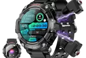 ZJX Smart Watch with Sport Band, New, 1.52 in Play Songs Sound Effects, Recording, Military Bluetooth Call Fitness Tracker, Sports Watch Near Me