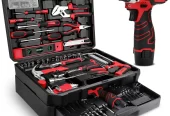 ZZDCSNX 276-Piece Tool Set Kit – Tool kit with 12V Cordless Power Drill Driver Toolbox Storage Case with Drawer, Drill Set Perfect for Homeowner, Diyer, Handyman Near Me